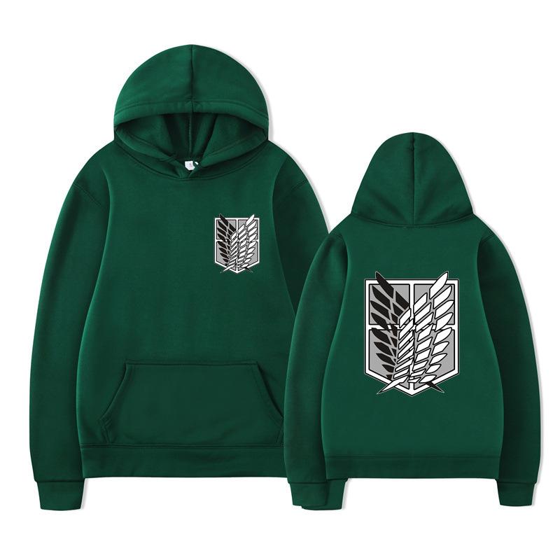 Attack on Titan Survey Corps Men's Hoodies Boys Harajuku Girls Pullover Fancy Music Gift Loose Comfortable Sweatshirt