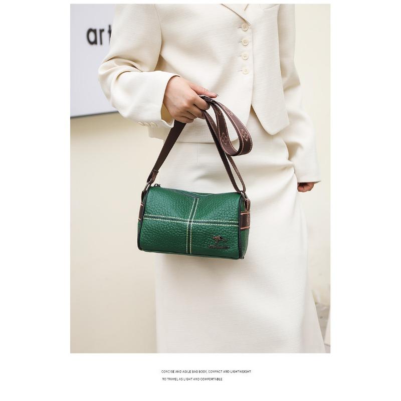 Skórzana torba damska Torba Prosty, modny, szeroki pasek na ramię Pojedyncza torba na ramię Crossbody Warstwa wierzchnia skóry wołowej