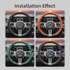 Suitable for Mercedes-Benz Perforated Leather Steering Wheel Cover, Non-Slip, Sweat-Absorbent, Breathable, Integrated Protective Case V G S a E C 