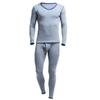 Men's Thermal Low-Neck V-Neck Cotton Suit: Velvet-Lined Sweater & Pants for Autumn/Winter