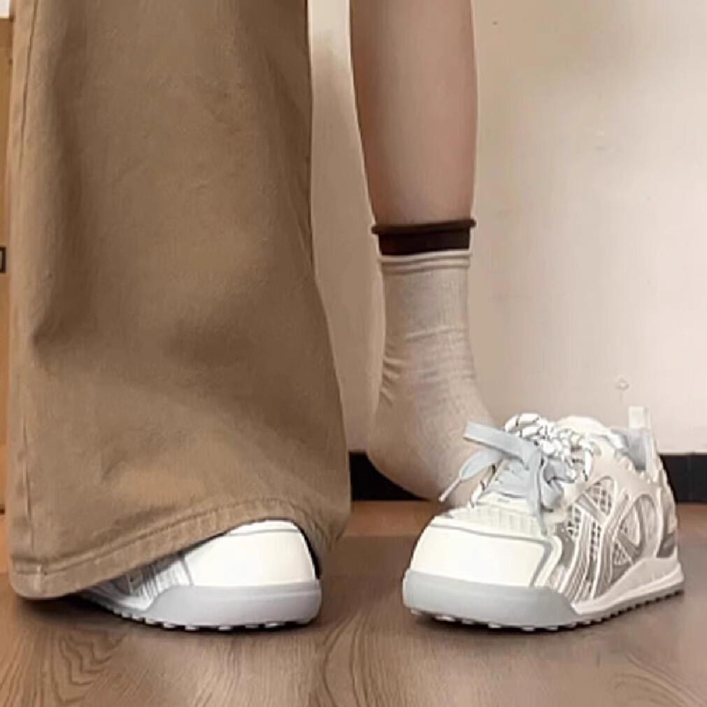 Thick-soled Height-increasing Ugly and Cute Agam German Training Shoes for Women's 2025 Summer New Mesh Breathable Niche Casual Sports Shoes