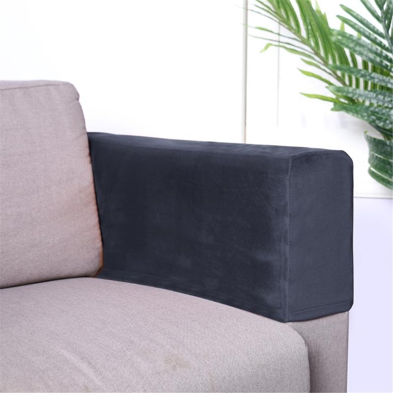 Pack Of 2 Elastic Armrest Covers Universal Fit,Elastic Protections For Sofa Protections Against Stains And Scratches