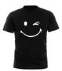 Smile Wink - Herren Lustiges Neuheit T-Shirt Top Geschenk T-Shirt Alle Größen Schwarz Blau T-Shirt