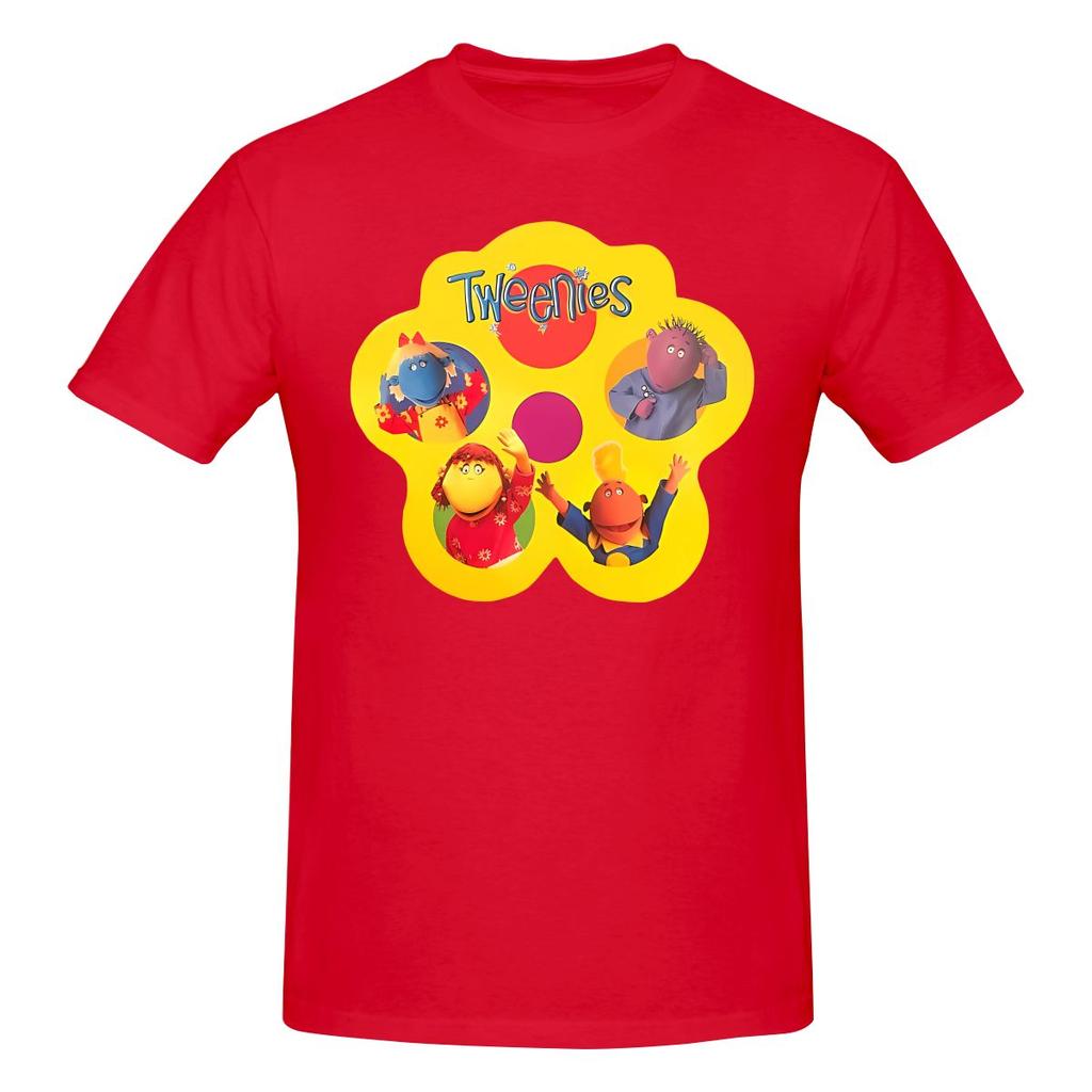 Tweenies Group Painting Not Fading Tshirt Foreststyle Fresh Solid Color Tshirt