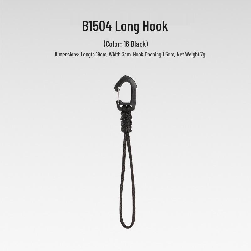 Sju-strängad Paracord Nyckelring Lanyard: Anti-förlust, Utomhuscamping, Multifunktionell med Karbinhake & Snabbspänne.