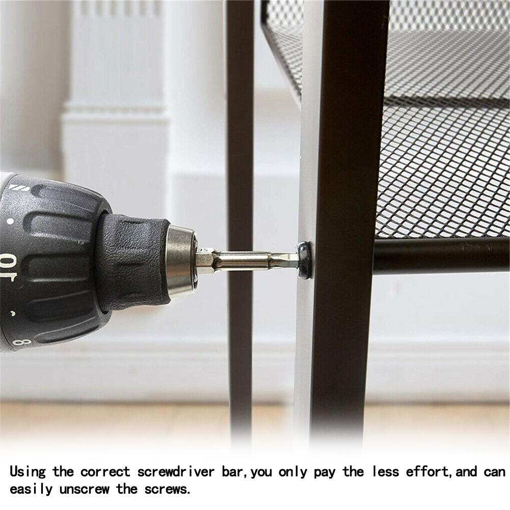 10PCS Magnetic Hexagon Screwdriver Bit   Steel 1/4 Inch Metric 50mm H1.5-12