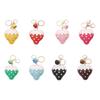 Cute Strawberry Bell Key Holder Sturdy Leather Craftsmanship For Quick Identification In Bags