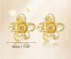 Elegant Pearl Earrings: New Chinese Style, Copper-Plated Silver with a Unique Gold Design