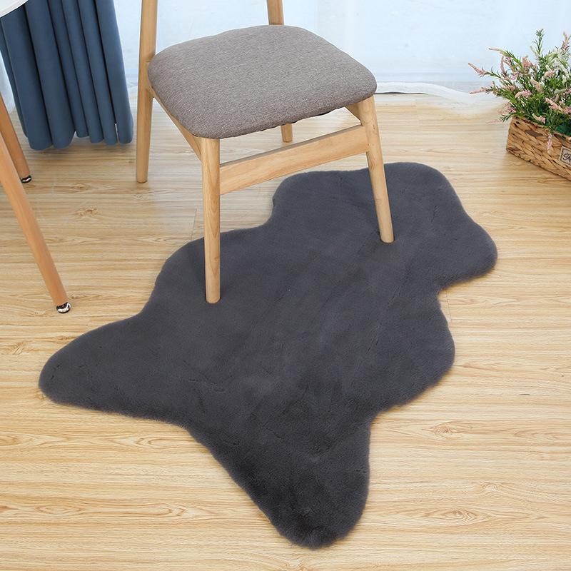 Faux Rabbit Fur Carpet Modern Home Decor Sofa Coffee Table Chair Cushion Soft Plush Luxury Imitation Fur Mat Bay Window Rug