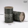 Creative Miniature Oil Drum Model Desktop Scene Iron Sheet Storage Mini Toy Trendy Plaything Desk Decoration Stationery Gift
