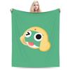 Super Soft Keroro Frog Cartoon Throw Blanket Premium Fleece Flannel Lightweight Bed Blanket Super Cozy Blankets All Season Use