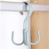 Modern Plastic Multifunction Closet Hook With Rotating Claws For Home Storage
