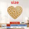 Large Vintage Wrought Iron Heart Wall Decor Floral Metal Art Indoor Outdoor Hanging Gift for Valentine Wedding Anniversary Living Room Bedroom