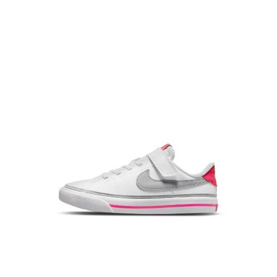 Nike Court Legacy PS Белый Розовый Prime Светлый Дымчатый Серый DA5381-111 EU 28 белый/розовый