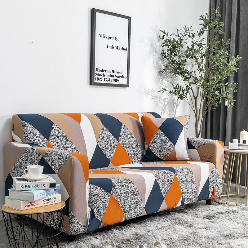 Geometric Elastic Sofa Covers for Living Room All-inclusive Slip-resistant Couch Cover Strech L Shape Corner Sofa Slipcovers 1PC