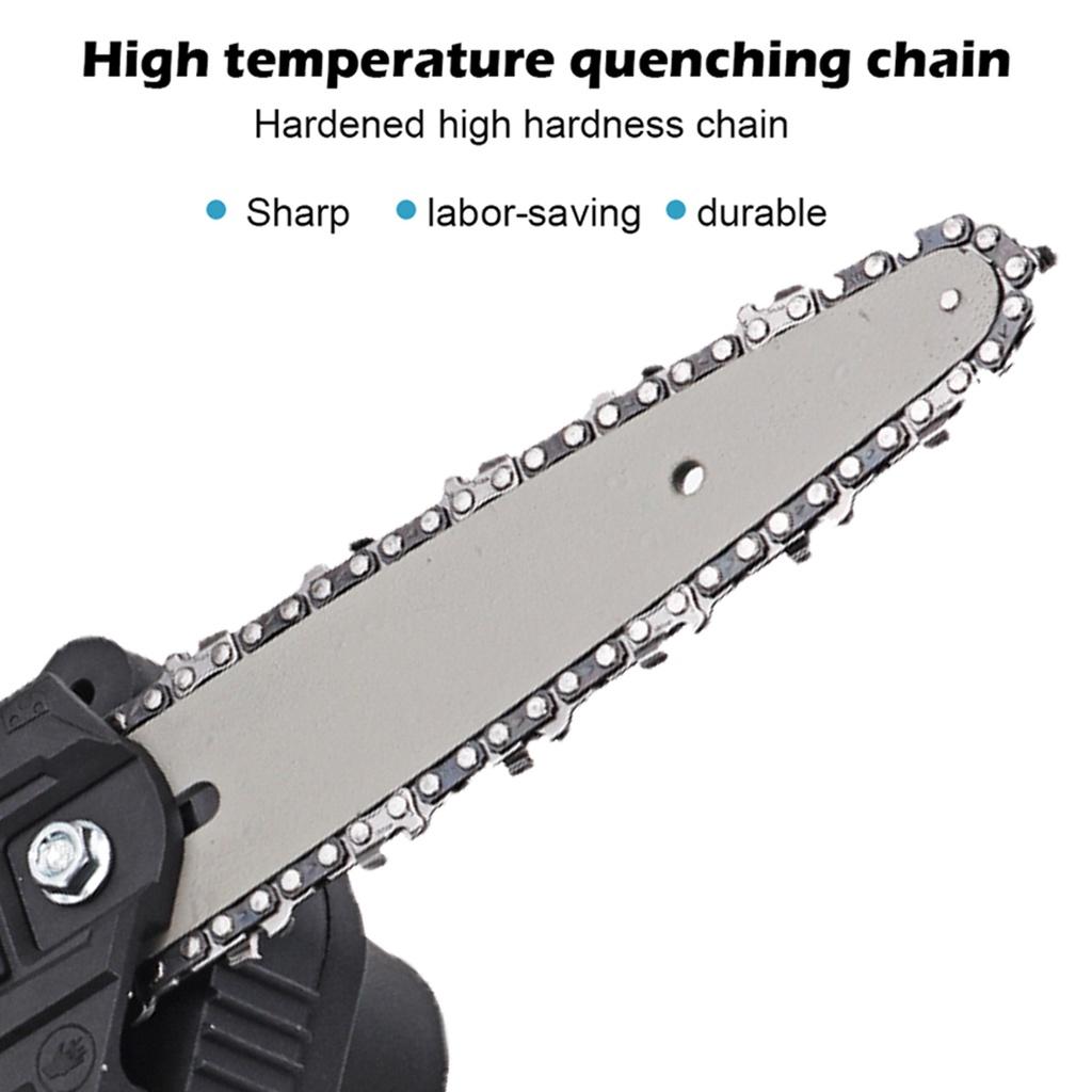 6 Inch 88V 3000W Mini Electric Chain Saw Woodworking Cordless Pruning ChainSaw One-handed Garden Tool with Battery