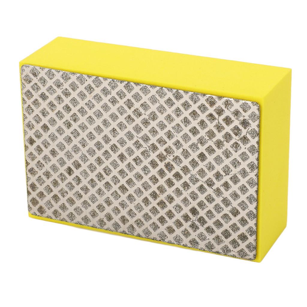 Diamond Hand Pad Polishing Edging Deburring Sanding Block for Stone Glass Ceramic Mesh 100 Grits