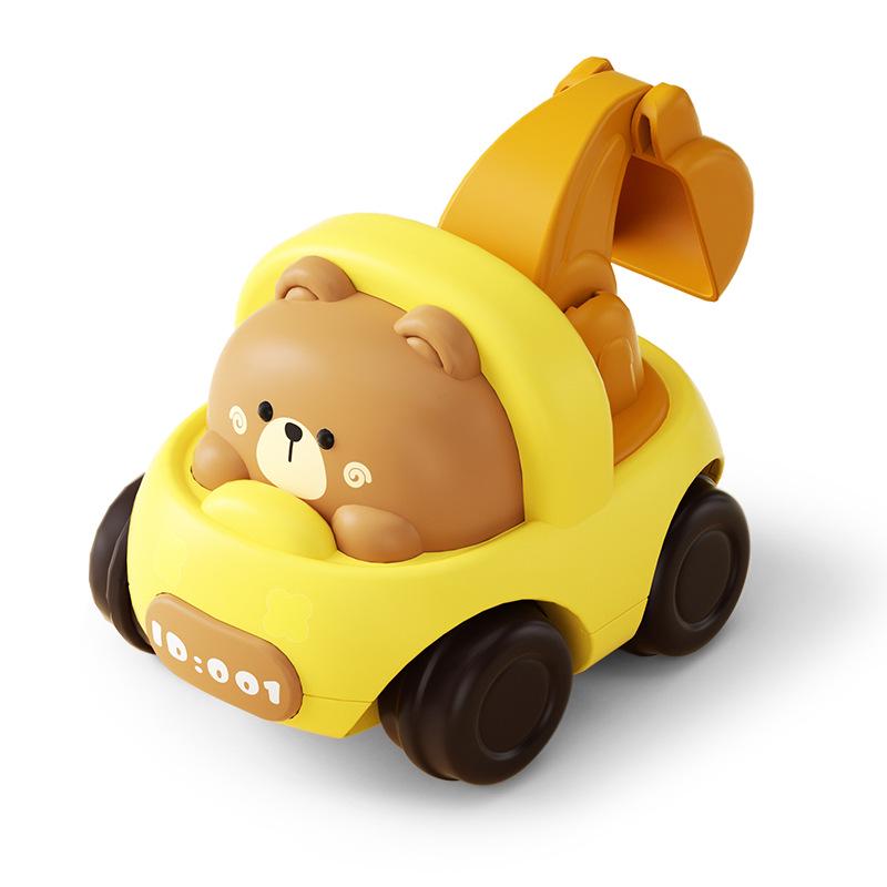 Children's Inertial Claw Machine Engineering Toy Car - Drop-Resistant & Cute for Boys
