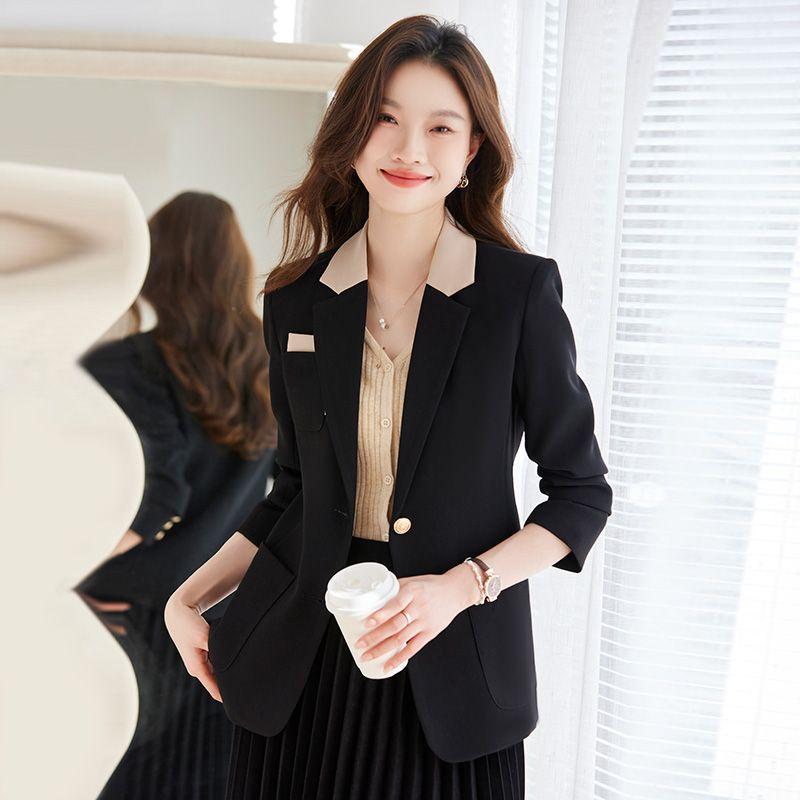 Elevate Your Style with This Pink Suit Jacket for Women's Spring & Autumn Coat