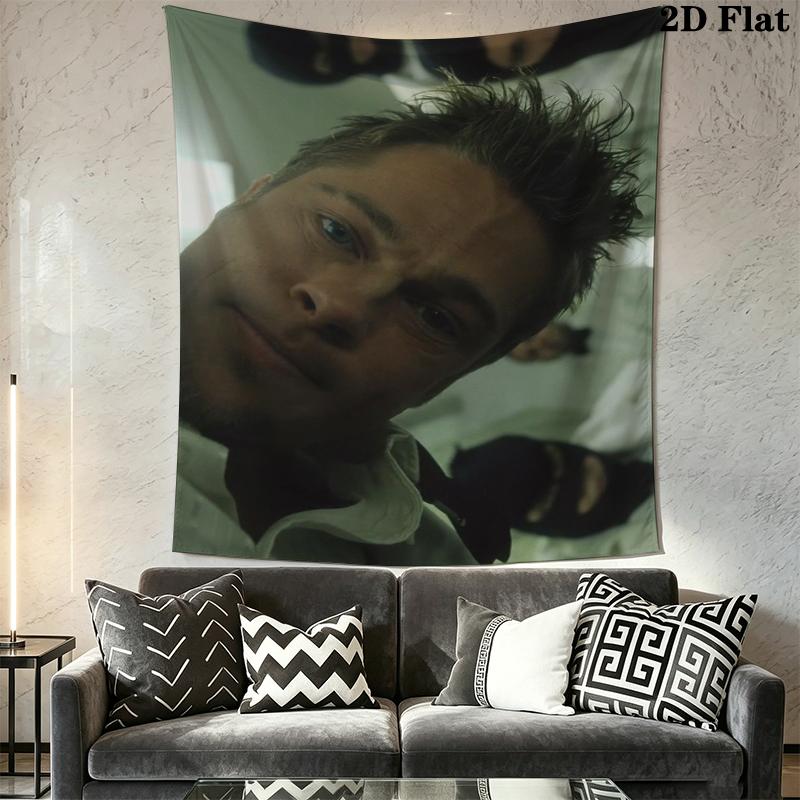 Fight Club Wandteppich Ästhetischer Wandbehang Bedruckter Stoffdecke Dekorative Wandteppiche für Schlafzimmer Wohnzimmer Heimdekoration
