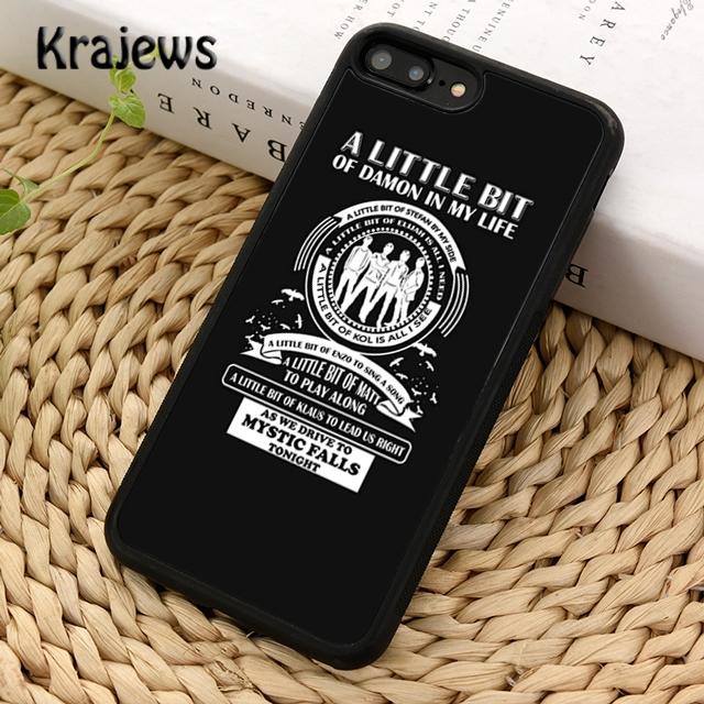 Krajews A Little Bit of Damon Vampire Diaries Phone Case For iPhone 17 Air 16 15 14 Plus 11 12 13 Pro Max Coque Fundas