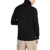 Armani Exchange Solid Color Stand Collar Zip Long Sleeve Knit Sweater Men Sweater Black 6LZE2X-ZM1LZ-1200