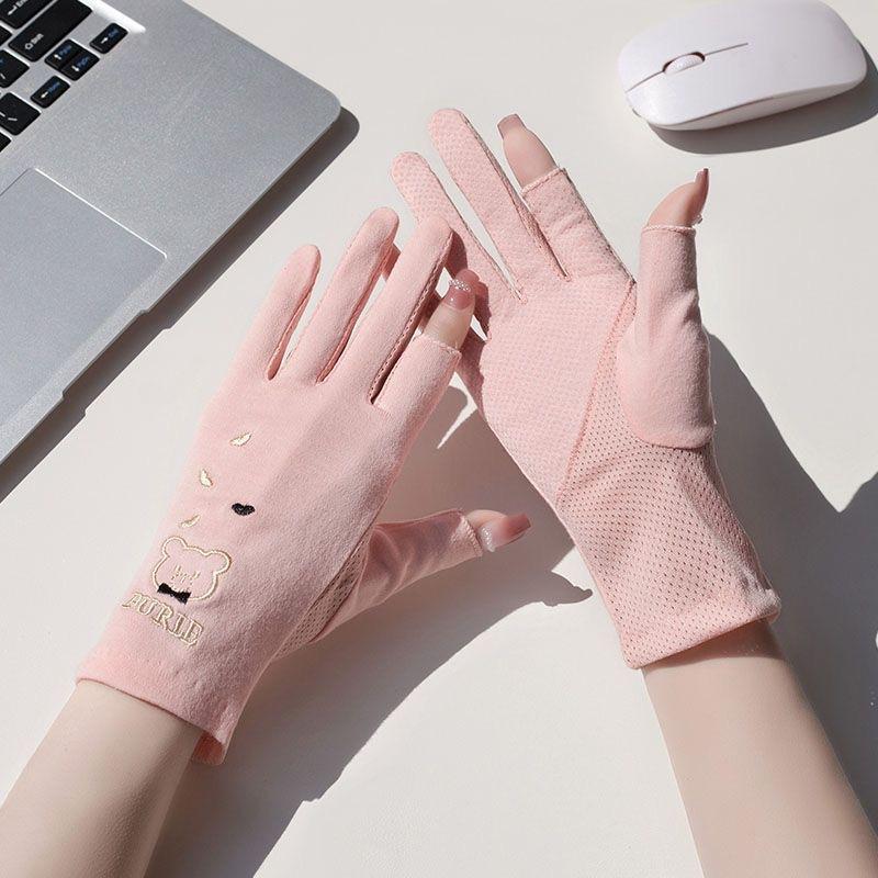 Sunscreen gloves spring and summer UV protection thin