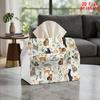 2D Flat 1pc, Tissue Box. Cat Floral Pattern Napkin Dispenser, Reusable, Daily Desktop Tissue Organizer, Suitable for Kitchen Living Room Bedroom Bathr