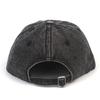 Universal chemistry Washing Black Denim Strapback Cap denim ball Cap