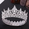 Metall Kreis Royal Königin König Kronen Braut Diadem Kopfschmuck Bankett Tiaras Prom Pageant Party Hochzeit Krone Haarschmuck