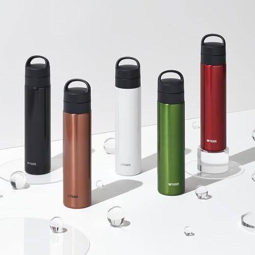 Tiger Thermos 600ml Vacuum Insulated Carbonated Water Bottle, Stainless Steel, Keeps Beer Hot or Cold, Portable, Compact, Black, MKB-T601KJ