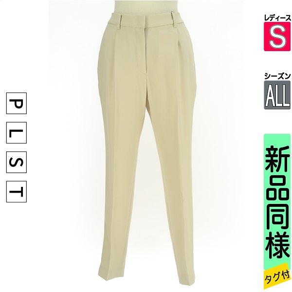 PLST Pants Women s All Season Beige S Stretch Tapered Pants [Used] [Used Clothing] [Sale]