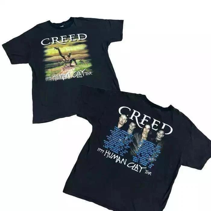 CREED 1999 Human Clay Band Tour Date T-Shirt Unisex S-5XL Men Women S