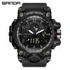 Sanda Youth Fashion Luminous Waterproof Shockproof Alarm Men's Watch