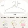 5pcs Elegant Pearl Bead Bow Hanger 40/30cm Adult Kids Clothing Organizer Wedding Dress Coat Rack Space Saving Wardrobe Storage