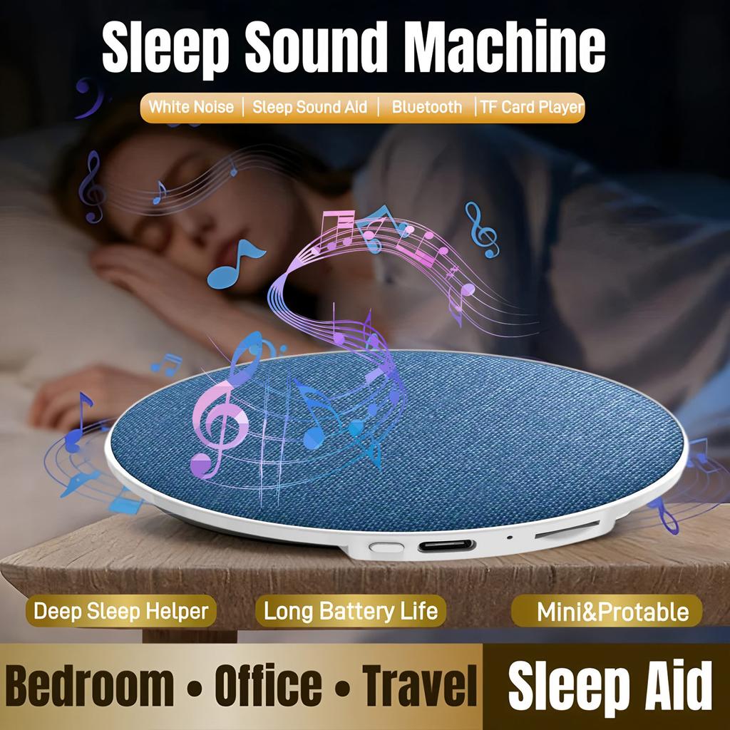 Pillow Side Sleep Aid Speaker Ultrasonic Sleep Aid High Dynamic Sound Quality Under Pillow Bluetooth Speaker TF Card Player