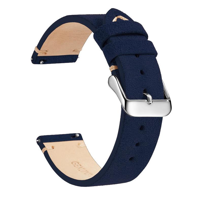 Elegantes Echtleder-Uhrenarmband, Schnellverschluss 14mm/16m/18mm/20mm/22mm Uhrenarmbänder, für Samsung, Seiko, Oris, Citizen Uhr