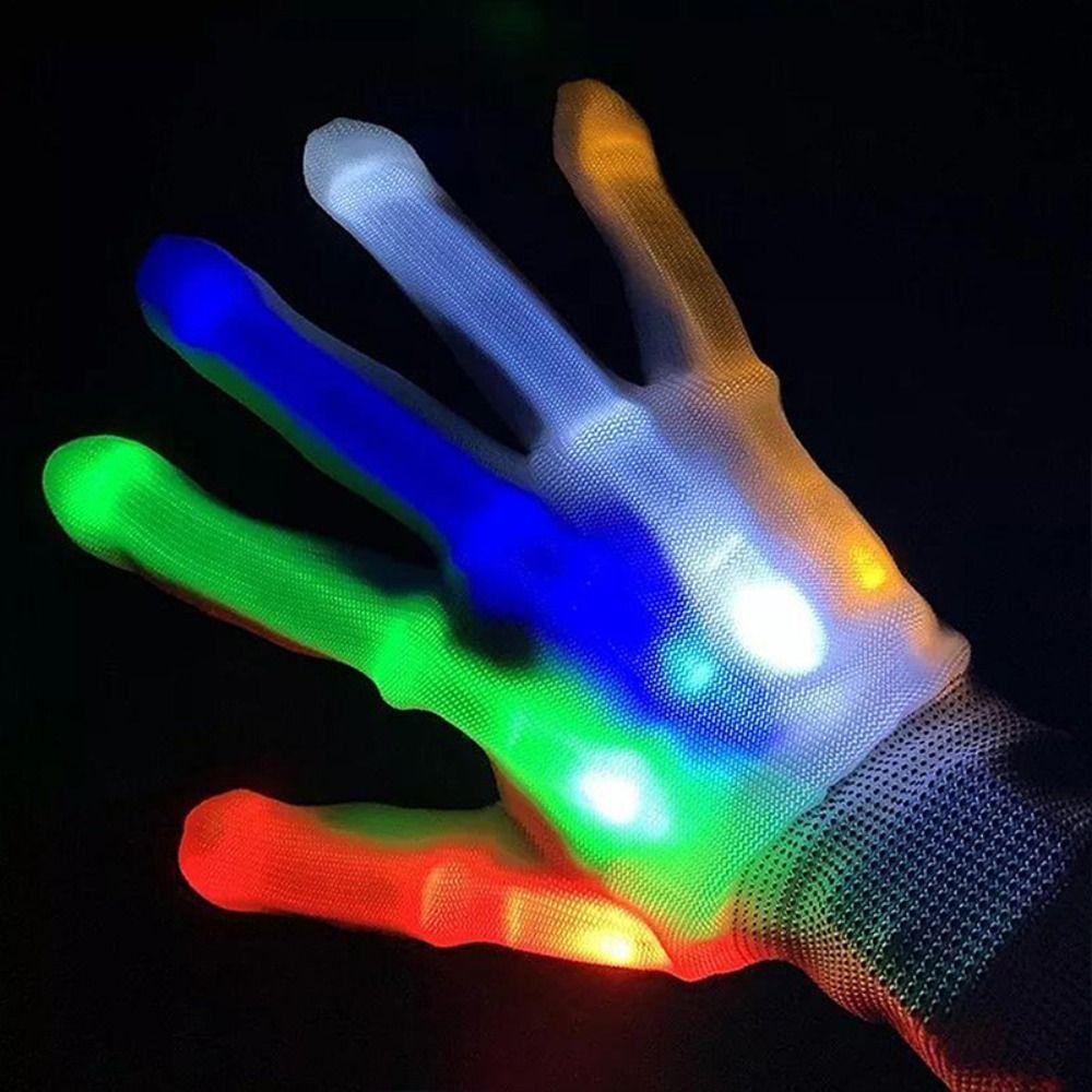 Lichtgevende LED Handschoenen LED Lichtgevende Handschoenen Neon Guantes Oplichtende Handschoenen Podium Kostuum Accessoires