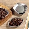 Coffee Bean Weighing Plate Stainless Steel Sauce Dish Plate Irregular Shape Storage Tray Kitchen Coffee Bean Plate Tableware