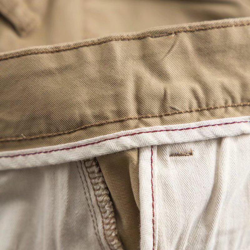 Pánské úzké mikroelastické prané ležérní kalhoty - Letní edice 2023