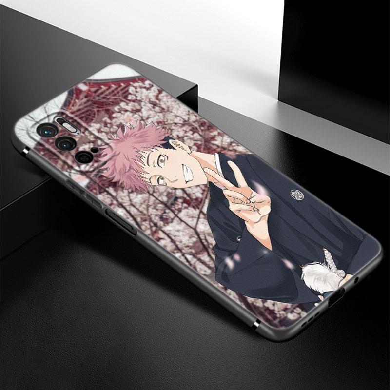 Husa de telefon Anime Jujutsu Kaisen pentru Xiaomi Redmi Note 7 8 9 10 Lite 11 11E 11T 12 Pro 11S 4G 10T 5G 8T 9S 10S Husa neagra TPU