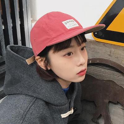 Soft Top Flat Brim Japanese Snapback Hat For Men Women Short Brim Hip Hop Peaked Cap Summer Cotton Sun Visors Baseball Hat