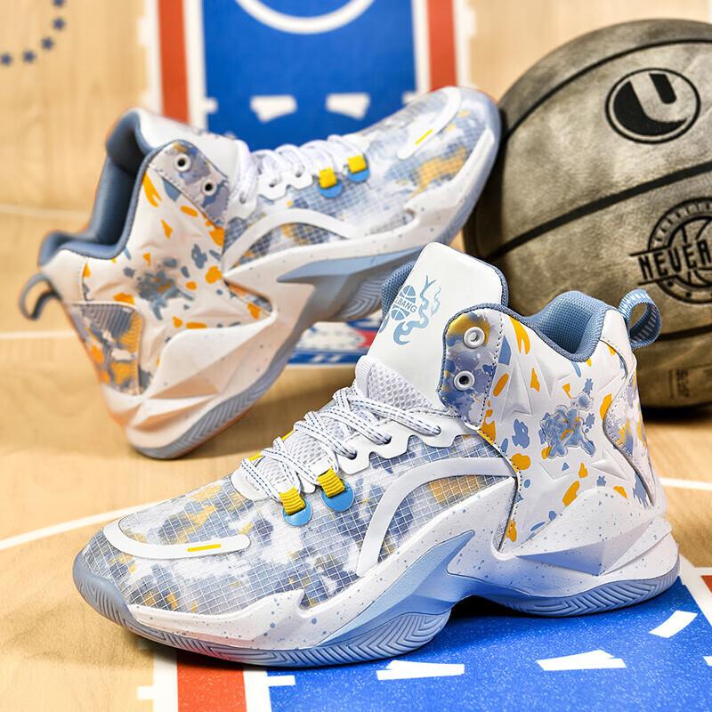 Fashion wear-resistant basketball shoes men's actual sports boots summer breathable mesh middle school students travel shoes women's tide sneakers
