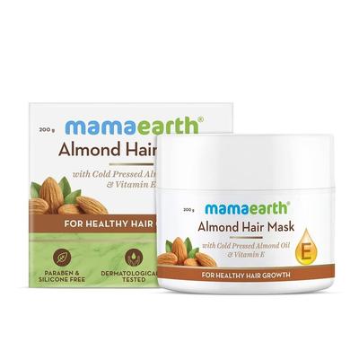 Mandelmaske: für das Haarwachstum (200 g), Mandel-Haarmaske für gesundes Haarwachstum,