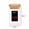 1/2/4/8pcs, 10oz Glass Jars With Airtight Lids, Candy Jars, Food Storage Containers With Bamboo Lids, Clear Jars