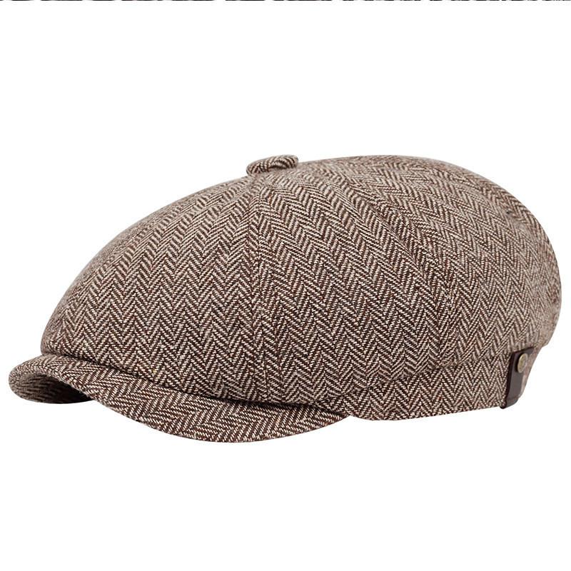 

Classic Englishinspired Beret Hat For Men And Women With Lightweight Acrylic Material For Casual Style коричневый