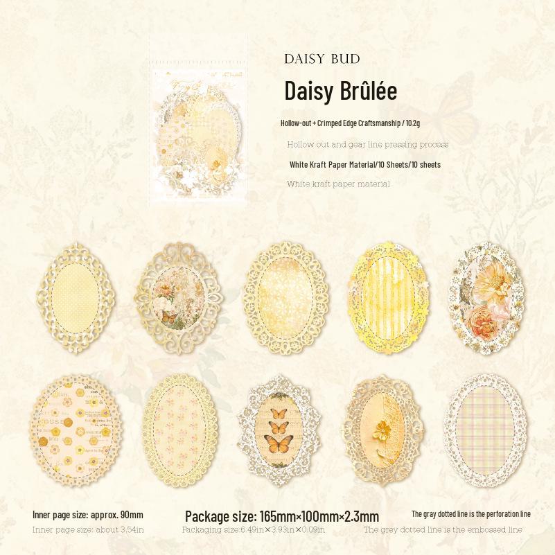 Mò Mò Dream Series: Retro Lace & Floral Journal Decoration Kit