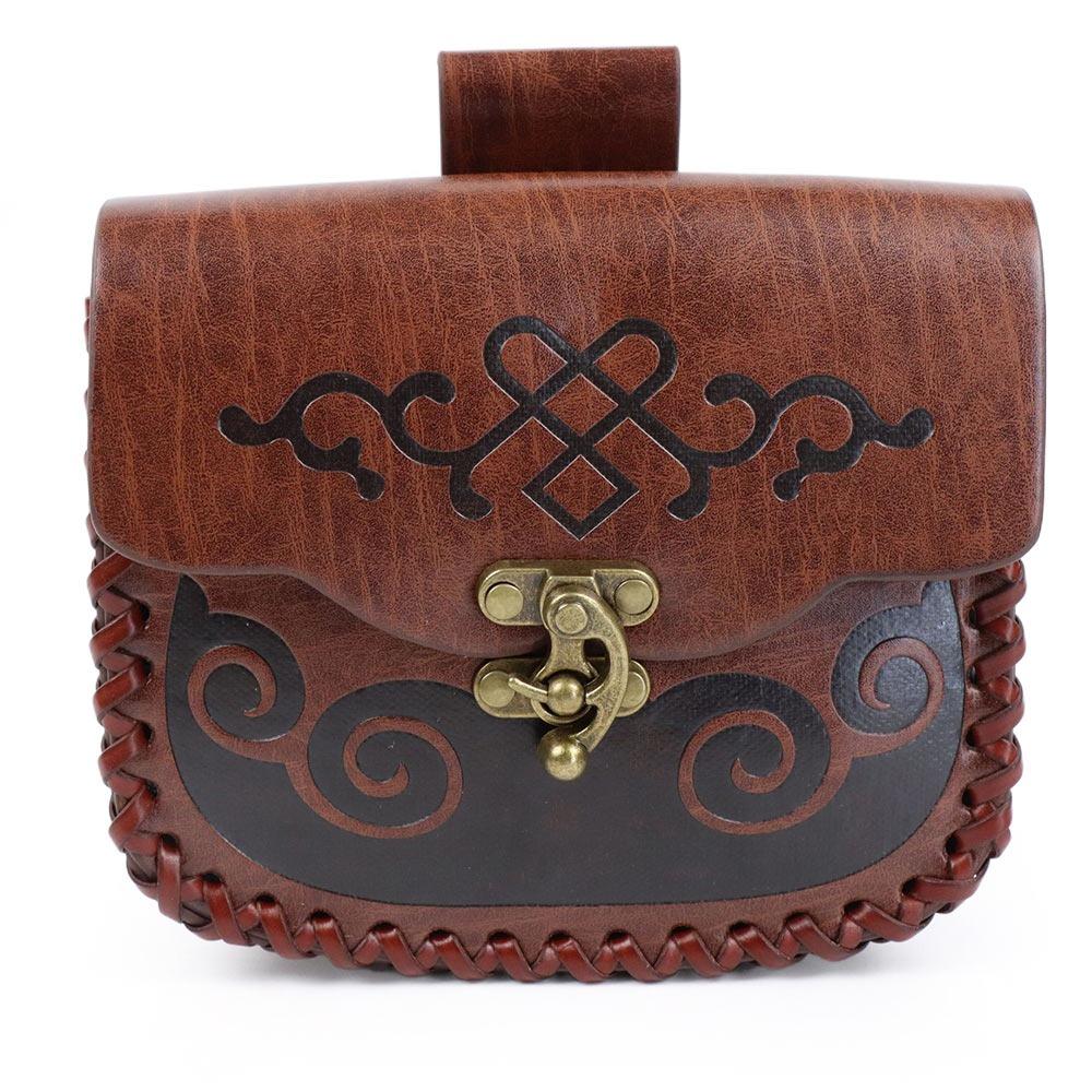 High-quality Leather Retro Belt Pouch Viking Style Festival Accessory Coin Purse Medieval Design Fanny Pack Halloween Costume