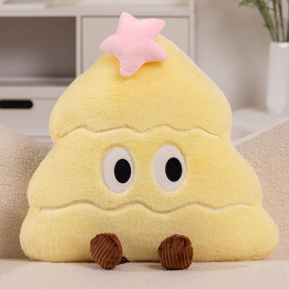 Soft Christmas Tree Plush Pillow Cute Christmas Throw Pillow Home Ornament Plush Pillow  New Year