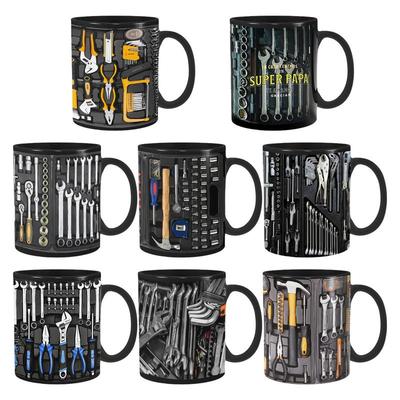 Mechaniker Schwarze Tasse Schwarze Keramik Kaffeetasse Für Mechaniker Große Werkzeugkiste Kaffeetasse Teetasse Für Whiskey Bier Saft Suppe Wasser